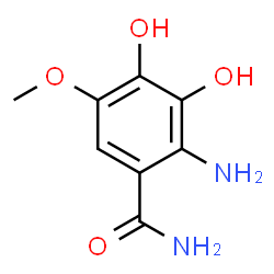 ChemSpider 2D Image | 2-Amino-3,4-dihydroxy-5-methoxybenzamide | C8H10N2O4
