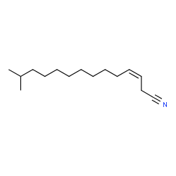 ChemSpider 2D Image | (3Z)-13-Methyl-3-tetradecenenitrile | C15H27N
