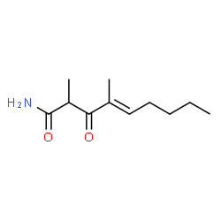 ChemSpider 2D Image | (4E)-2,4-Dimethyl-3-oxo-4-nonenamide | C11H19NO2