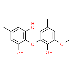 ChemSpider 2D Image | 2-(2-Hydroxy-3-methoxy-5-methylphenoxy)-5-methyl-1,3-benzenediol | C15H16O5
