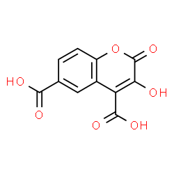 ChemSpider 2D Image | 3-Hydroxy-2-oxo-2H-chromene-4,6-dicarboxylic acid | C11H6O7
