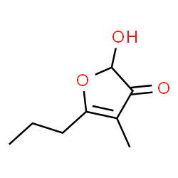 ChemSpider 2D Image | 2-Hydroxy-4-methyl-5-propyl-3(2H)-furanone | C8H12O3