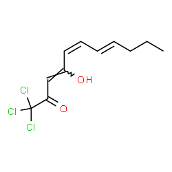ChemSpider 2D Image | (3Z,5Z,7E)-1,1,1-Trichloro-4-hydroxy-3,5,7-undecatrien-2-one | C11H13Cl3O2