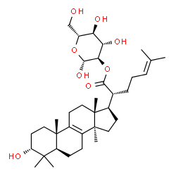 ChemSpider 2D Image | 2-O-[(3alpha)-3-Hydroxy-21-oxolanosta-8,24-dien-21-yl]-beta-D-glucopyranose | C36H58O8