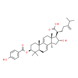 ChemSpider 2D Image | (3beta,16alpha)-16-Hydroxy-3-[(4-hydroxybenzoyl)oxy]-24-methylenelanosta-7,9(11)-dien-21-oic acid | C38H52O6