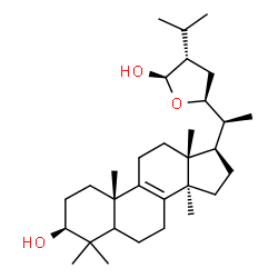 ChemSpider 2D Image | (3beta,22S,24S,28R)-4,4,14-Trimethyl-22,28-epoxyergost-8-ene-3,28-diol | C31H52O3