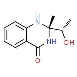 ChemSpider 2D Image | (2S)-2-[(1S)-1-Hydroxyethyl]-2-methyl-2,3-dihydro-4(1H)-quinazolinone | C11H14N2O2