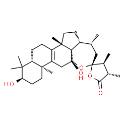 ChemSpider 2D Image | (3alpha,12alpha,23S,24S,25S)-3,12-Dihydroxy-24-methyl-18,23:23,26-diepoxylanost-8-en-26-one | C31H48O5