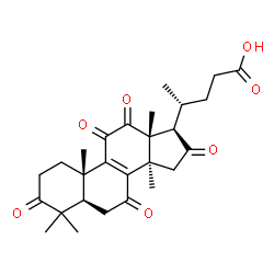 ChemSpider 2D Image | (5alpha)-4,4,14-Trimethyl-3,7,11,12,16-pentaoxochol-8-en-24-oic acid | C27H34O7