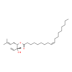 ChemSpider 2D Image | (3R,4S)-3-Hydroxy-3,7-dimethyl-1,6-octadien-4-yl (9Z)-9-octadecenoate | C28H50O3