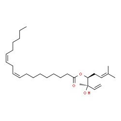ChemSpider 2D Image | (3R,4S)-3-Hydroxy-3,7-dimethyl-1,6-octadien-4-yl (9Z,12Z)-9,12-octadecadienoate | C28H48O3