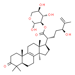 ChemSpider 2D Image | 2-O-[(24S)-24-Hydroxy-3,21-dioxolanosta-8,25-dien-21-yl]-beta-D-xylopyranose | C35H54O8