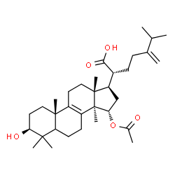 ChemSpider 2D Image | (3beta,5xi,15alpha)-15-Acetoxy-3-hydroxy-24-methylenelanost-8-en-21-oic acid | C33H52O5