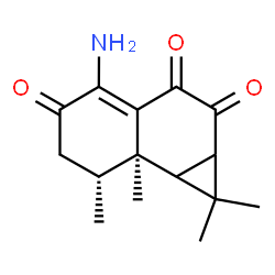 ChemSpider 2D Image | (6xi,7xi)-1-Aminoaristol-1(10)-ene-2,8,9-trione | C15H19NO3