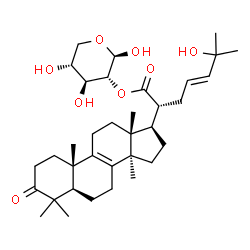 ChemSpider 2D Image | 2-O-[(23E)-25-Hydroxy-3,21-dioxolanosta-8,23-dien-21-yl]-beta-D-xylopyranose | C35H54O8