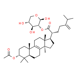 ChemSpider 2D Image | 2-O-[(3alpha)-3-Acetoxy-24-methylene-21-oxolanost-8-en-21-yl]-beta-D-xylopyranose | C38H60O8