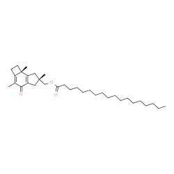 ChemSpider 2D Image | [(6S,7bS)-3,6,7b-Trimethyl-4-oxo-2,4,5,6,7,7b-hexahydro-1H-cyclobuta[e]inden-6-yl]methyl stearate | C33H54O3