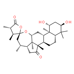 ChemSpider 2D Image | (1beta,3alpha,12beta,23S,24S,25S)-1,3-Dihydroxy-24-methyl-12,23:23,26-diepoxylanostane-15,26-dione | C31H48O6