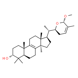 ChemSpider 2D Image | (3alpha,22S,26S)-26-Methoxy-22,26-epoxylanosta-8,24-dien-3-ol | C31H50O3