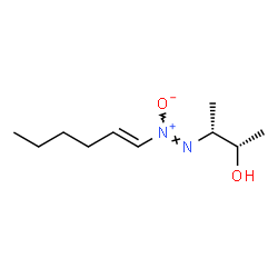 ChemSpider 2D Image | (2S,3R)-3-[(Z)-(1E)-1-Hexen-1-yl-ONN-azoxy]-2-butanol | C10H20N2O2