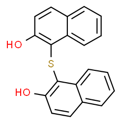 ChemSpider 2D Image | 1,1′-thiobis(2-naphthol) | C20H14O2S