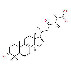ChemSpider 2D Image | 24-Methylene-3,23-dioxolanost-8-en-26-oic acid | C31H46O4