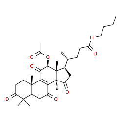 ChemSpider 2D Image | Butyl (12beta)-12-acetoxy-4,4,14-trimethyl-3,7,11,15-tetraoxochol-8-en-24-oate | C33H46O8