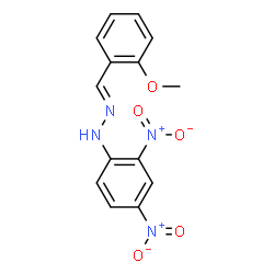 ChemSpider 2D Image | o-Anisaldehyde, (2,4-dinitrophenyl)hydrazone | C14H12N4O5