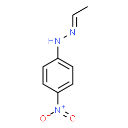 ChemSpider 2D Image | (1E)-1-Ethylidene-2-(4-nitrophenyl)hydrazine | C8H9N3O2