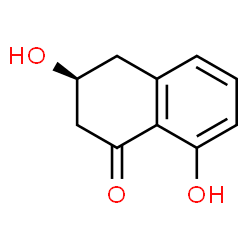 ChemSpider 2D Image | (3S)-3,8-Dihydroxy-3,4-dihydro-1(2H)-naphthalenone | C10H10O3