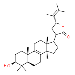 ChemSpider 2D Image | (3beta,17xi,20xi,23R)-3-Hydroxy-24-methyl-21,23-epoxylanosta-8,24-dien-21-one | C31H48O3