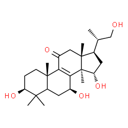 ChemSpider 2D Image | (3S,7S,10S,13R,14R,15S,17R)-3,7,15-Trihydroxy-17-[(2S)-1-hydroxy-2-propanyl]-4,4,10,13,14-pentamethyl-1,2,3,4,5,6,7,10,12,13,14,15,16,17-tetradecahydro-11H-cyclopenta[a]phenanthren-11-one (non-preferr
ed name) | C25H40O5