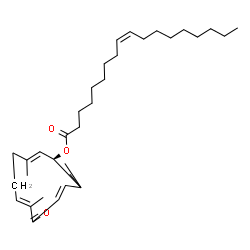 ChemSpider 2D Image | (1R,2E,6E,9E)-3,7,11,11-Tetramethyl-8-oxo-2,6,9-cycloundecatrien-1-yl (9Z)-9-octadecenoate | C33H54O3