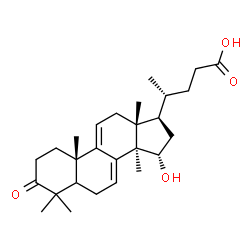 ChemSpider 2D Image | (15alpha)-15-Hydroxy-4,4,14-trimethyl-3-oxochola-7,9(11)-dien-24-oic acid | C27H40O4