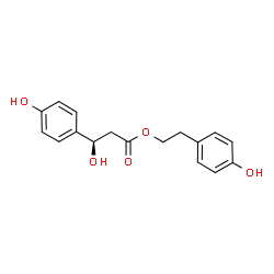 ChemSpider 2D Image | 2-(4-Hydroxyphenyl)ethyl (3R)-3-hydroxy-3-(4-hydroxyphenyl)propanoate | C17H18O5