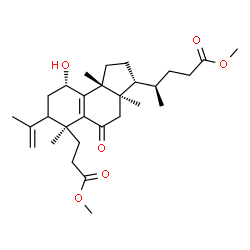 ChemSpider 2D Image | Methyl (4R)-4-[(3R,3aR,6S,9S,9bR)-9-hydroxy-7-isopropenyl-6-(3-methoxy-3-oxopropyl)-3a,6,9b-trimethyl-5-oxo-2,3,3a,4,5,6,7,8,9,9b-decahydro-1H-cyclopenta[a]naphthalen-3-yl]pentanoate | C29H44O6