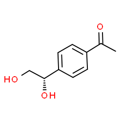 ChemSpider 2D Image | 1-{4-[(1S)-1,2-Dihydroxyethyl]phenyl}ethanone | C10H12O3