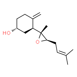 ChemSpider 2D Image | (1R,3S)-4-Methylene-3-[(2R,3R)-2-methyl-3-(3-methyl-2-buten-1-yl)-2-oxiranyl]cyclohexanol | C15H24O2
