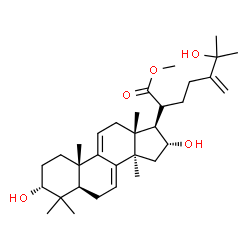 ChemSpider 2D Image | Methyl (3alpha,16alpha)-3,16,25-trihydroxy-24-methylenelanosta-7,9(11)-dien-21-oate | C32H50O5