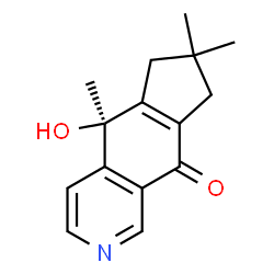 ChemSpider 2D Image | (5S)-5-Hydroxy-5,7,7-trimethyl-5,6,7,8-tetrahydro-9H-cyclopenta[g]isoquinolin-9-one | C15H17NO2