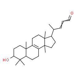 ChemSpider 2D Image | (22E)-3-Hydroxy-4,4,14-trimethylchola-8,22-dien-24-al | C27H42O2