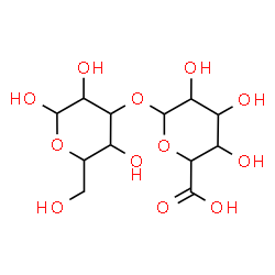 ChemSpider 2D Image | 3-O-Hexopyranuronosylhexopyranose | C12H20O12