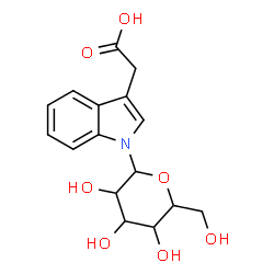 ChemSpider 2D Image | 3-(Carboxymethyl)-1-hexopyranosyl-1H-indole | C16H19NO7