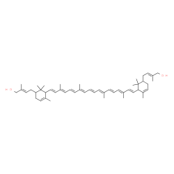 ChemSpider 2D Image | (2E,2'E)-4,4'-(4,4'-Didehydro-6,6'-dihydro-beta,beta-carotene-2,2'-diyl)bis(2-methyl-2-buten-1-ol) | C50H72O2