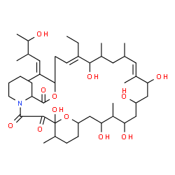 ChemSpider 2D Image | (14E,20E)-15-Ethyl-1,16,22,24,26,28-hexahydroxy-12-[(2E)-5-hydroxy-4-methyl-2-hexen-2-yl]-17,19,21,27,33-pentamethyl-11,34-dioxa-4-azatricyclo[28.3.1.0~4,9~]tetratriaconta-14,20-diene-2,3,10-trione | C45H75NO12