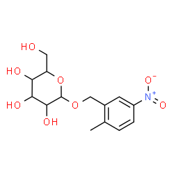 ChemSpider 2D Image | 2-Methyl-5-nitrobenzyl hexopyranoside | C14H19NO8