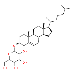 ChemSpider 2D Image | (3beta)-Cholest-5-en-3-yl hexopyranoside | C33H56O6