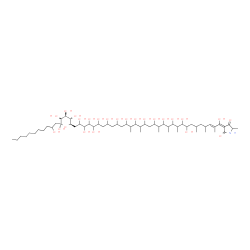 ChemSpider 2D Image | (5R)-5-[(30E,32E)-2,3,4,5,6,8,10,12,14,16,18,20,22,24,25,32-Hexadecahydroxy-13,15,19,21,23,27,29,31-octamethyl-32-(5-methyl-2,4-dioxo-3-pyrrolidinylidene)-30-dotriaconten-1-yl]-1-C-(2-hydroxyundecyl)-
alpha-D-lyxopyranose | C61H113NO24