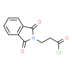 ChemSpider 2D Image | 3-(1,3-Dioxoisoindolin-2-yl)propanoyl chloride | C11H8ClNO3