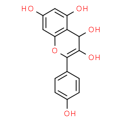 ChemSpider 2D Image | 2-(4-Hydroxyphenyl)-4H-chromene-3,4,5,7-tetrol | C15H12O6